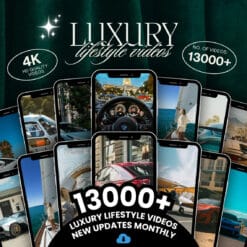 Luxury lifestyle 4K videos for Instagram Reels, TikTok, and YouTube Shorts showcasing cars, yachts, planes, and more. Perfect for enhancing your content.