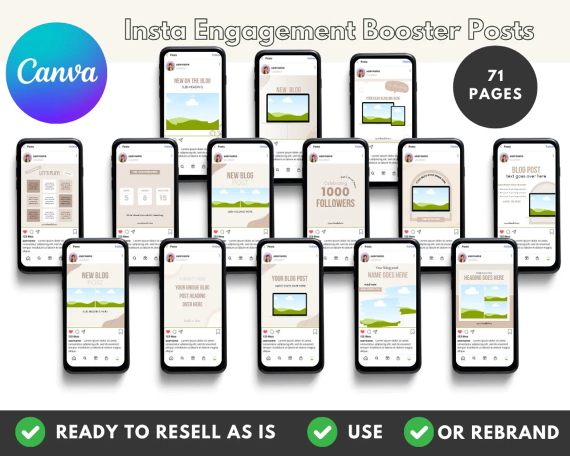 Instagram Canva Template Bundle – Master Resell Rights - Image 4