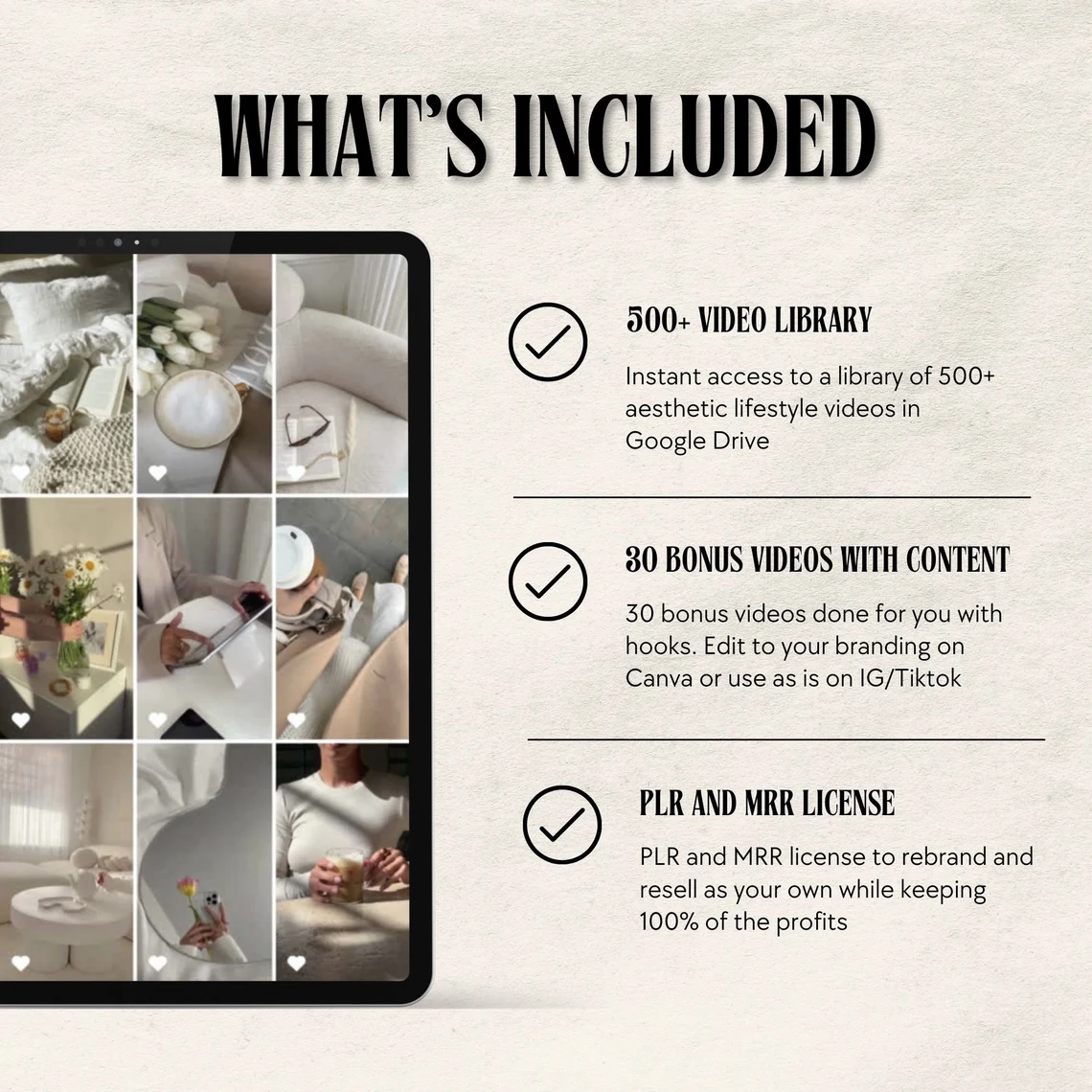 500+ Faceless Reels Video Bundle – Aesthetic Lifestyle MRR/PLR - Image 4