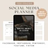 Social media planner PLR templates Canva Customizable PLR templates for Instagram TikTok Canva social media planner templates Master resell rights social media planner
