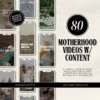 Motherhood faceless reels bundle for Instagram Aesthetic faceless videos for digital marketing Editable Canva templates for motherhood content MRR and PLR faceless videos for social media