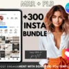 Instagram Canva Template Bundle with Resell Rights Social Media Canva Templates for Small Businesses Customizable Instagram Templates with MRR