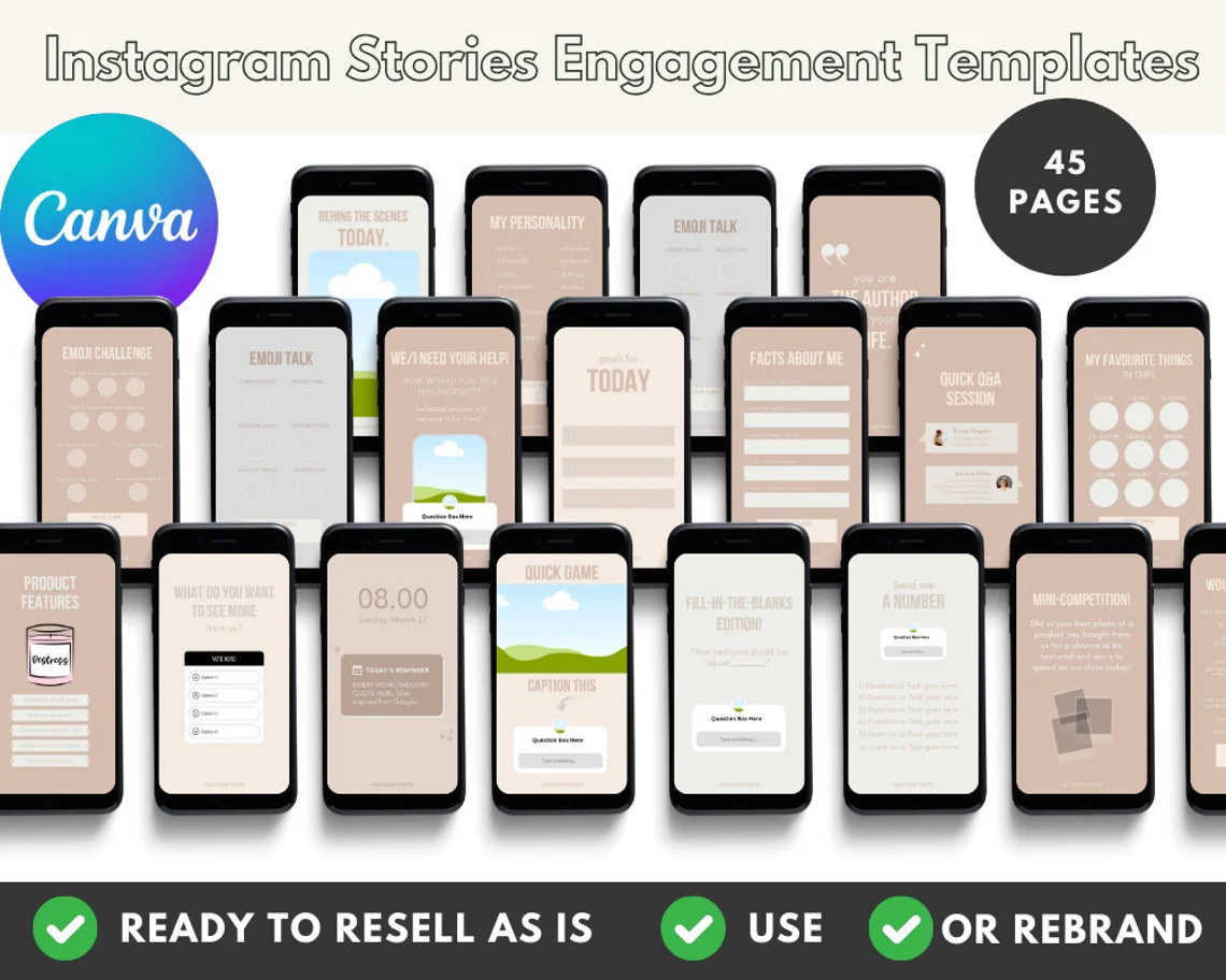 Instagram Canva Template Bundle – Master Resell Rights - Image 3
