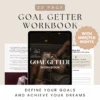 Goal Getter Workbook with PLR and MRR rights Editable Canva workbook for goal setting Customizable PLR workbook for productivity Digital marketing workbook with resell rights