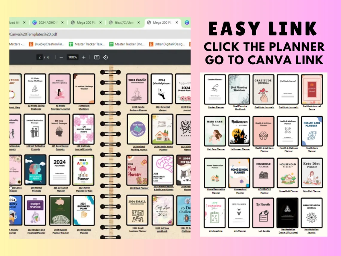 12,000+ Pages Canva Planner Templates for Resell - Image 5