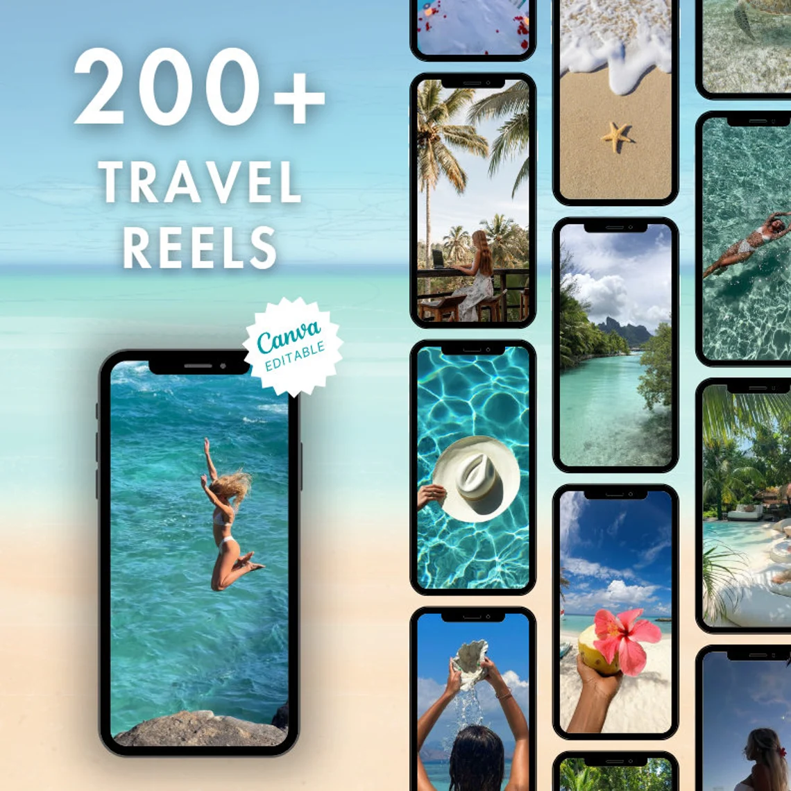 Travel Reels Bundle - 400+ Faceless Instagram Videos with MRR & PLR - Image 2