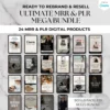 MRR PLR digital products mega bundle for resale Ultimate MRR PLR Mega Bundle for digital marketing Digital products bundle with MRR and PLR licenses Editable MRR PLR bundle for reselling digital marketing courses Ultimate MRR PLR digital product bundle Editable eBooks for digital marketing Instagram and Canva marketing guides Faceless marketing reels