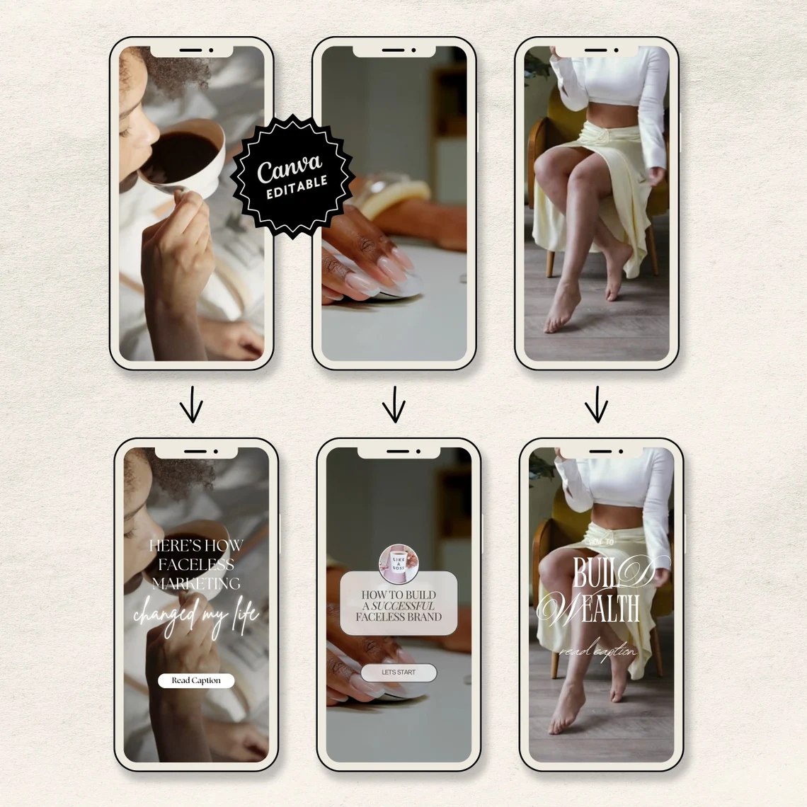 Melanin Faceless Reels Bundle – 1100+ PLR/MRR Aesthetic Videos - Image 7