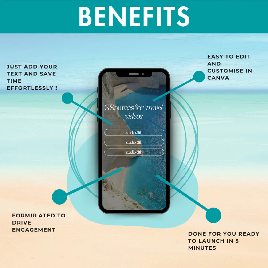 Travel Reels Bundle - 400+ Faceless Instagram Videos with MRR & PLR - Image 6