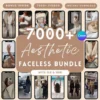 faceless reels bundle MRR aesthetic videos for Instagram faceless digital marketing visuals