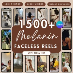 melanin faceless video diverse beauty content faceless marketing for Instagram.