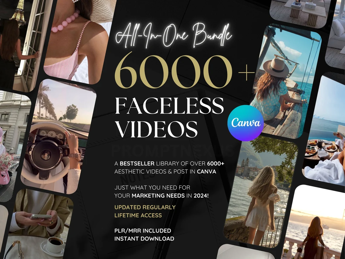 Faceless aesthetic videos for Instagram reels Canva templates faceless marketing Digital PLR videos for Instagram Minimalist faceless videos pack Faceless reels bundle for TikTok and Instagram Instagram PLR digital marketing PLR faceless reels bundle
