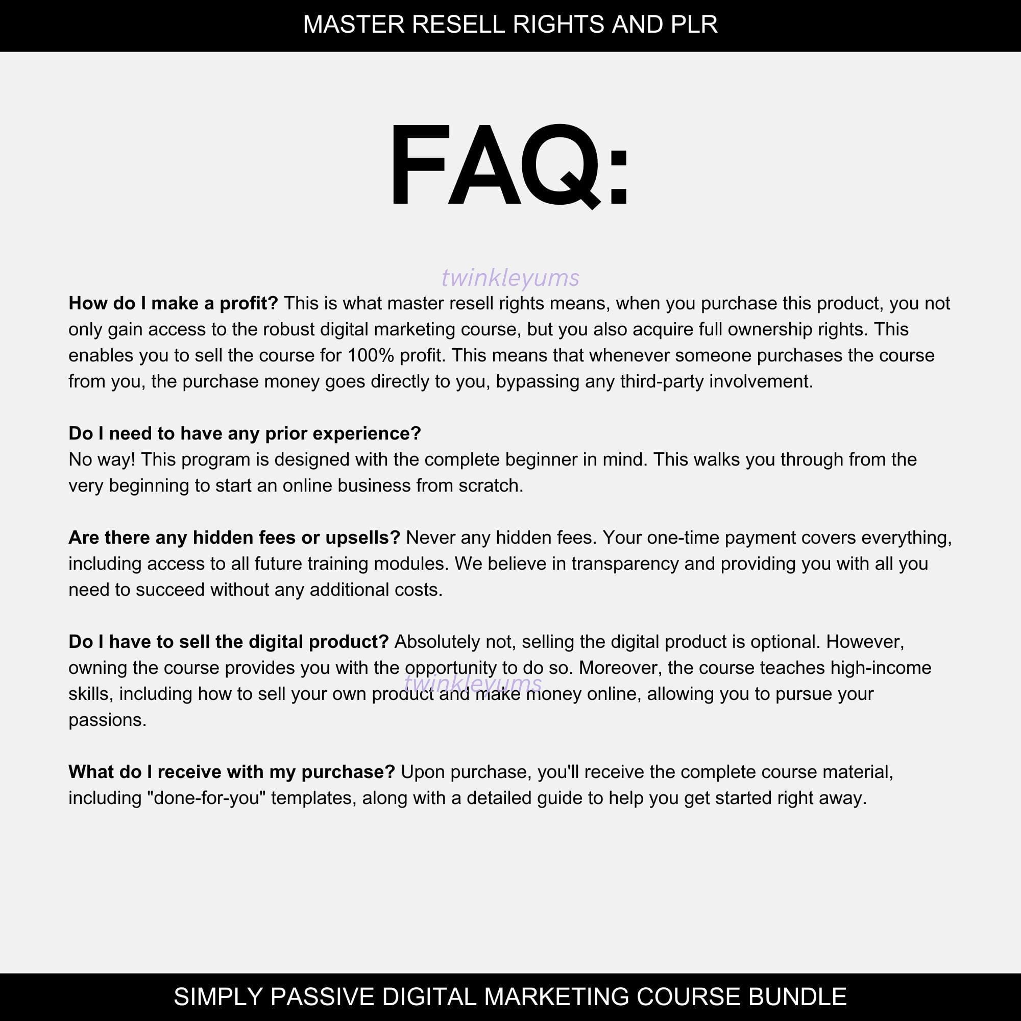 Simply Passive Digital Marketing Course with Master Resell Rights - Image 8