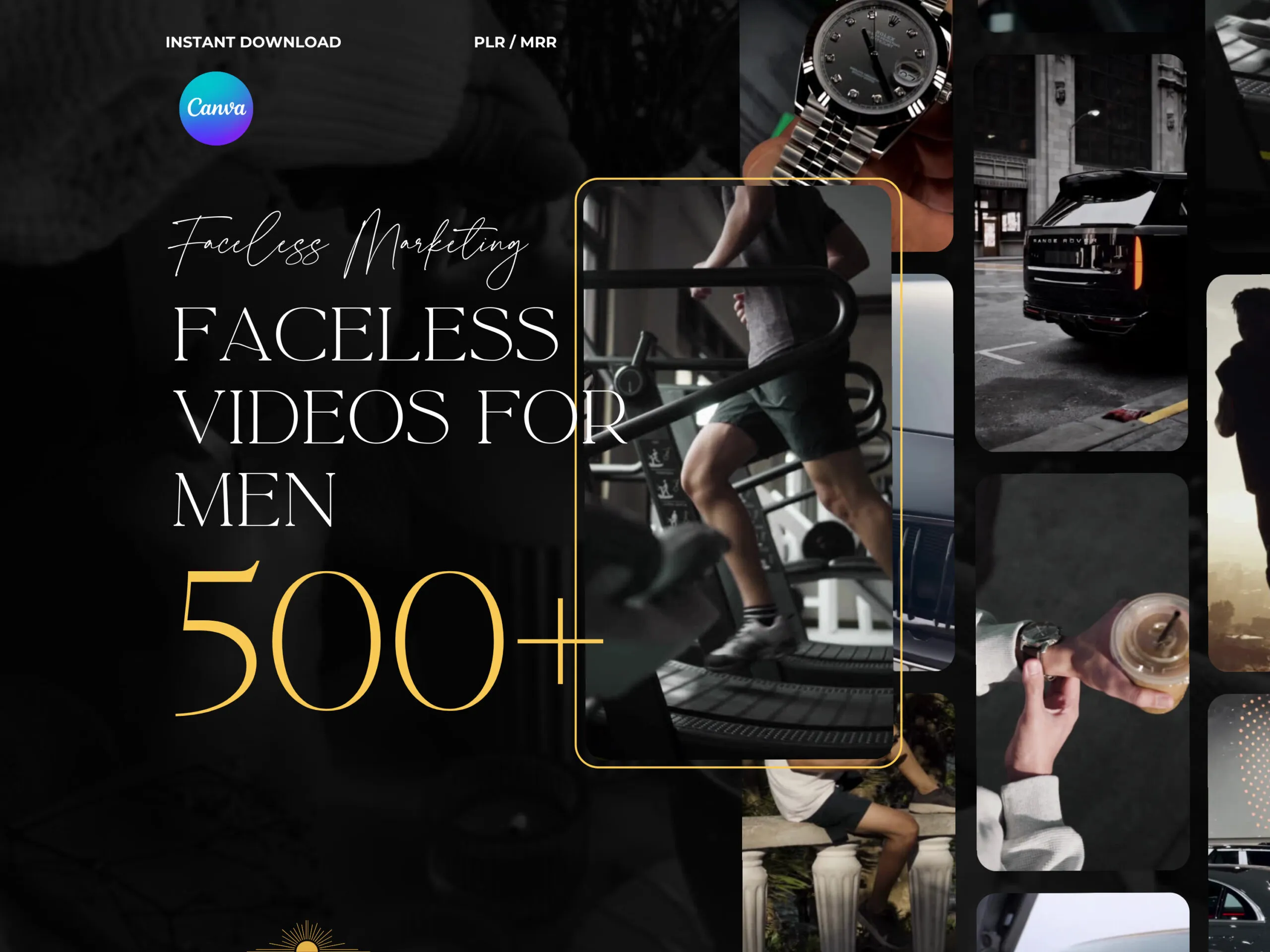500+ Faceless Men Reels – PLR/MRR for Instagram