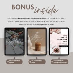 Faceless digital marketing videos for Instagram Reels and TikTok, customizable in Canva, ideal for boosting brand engagement.