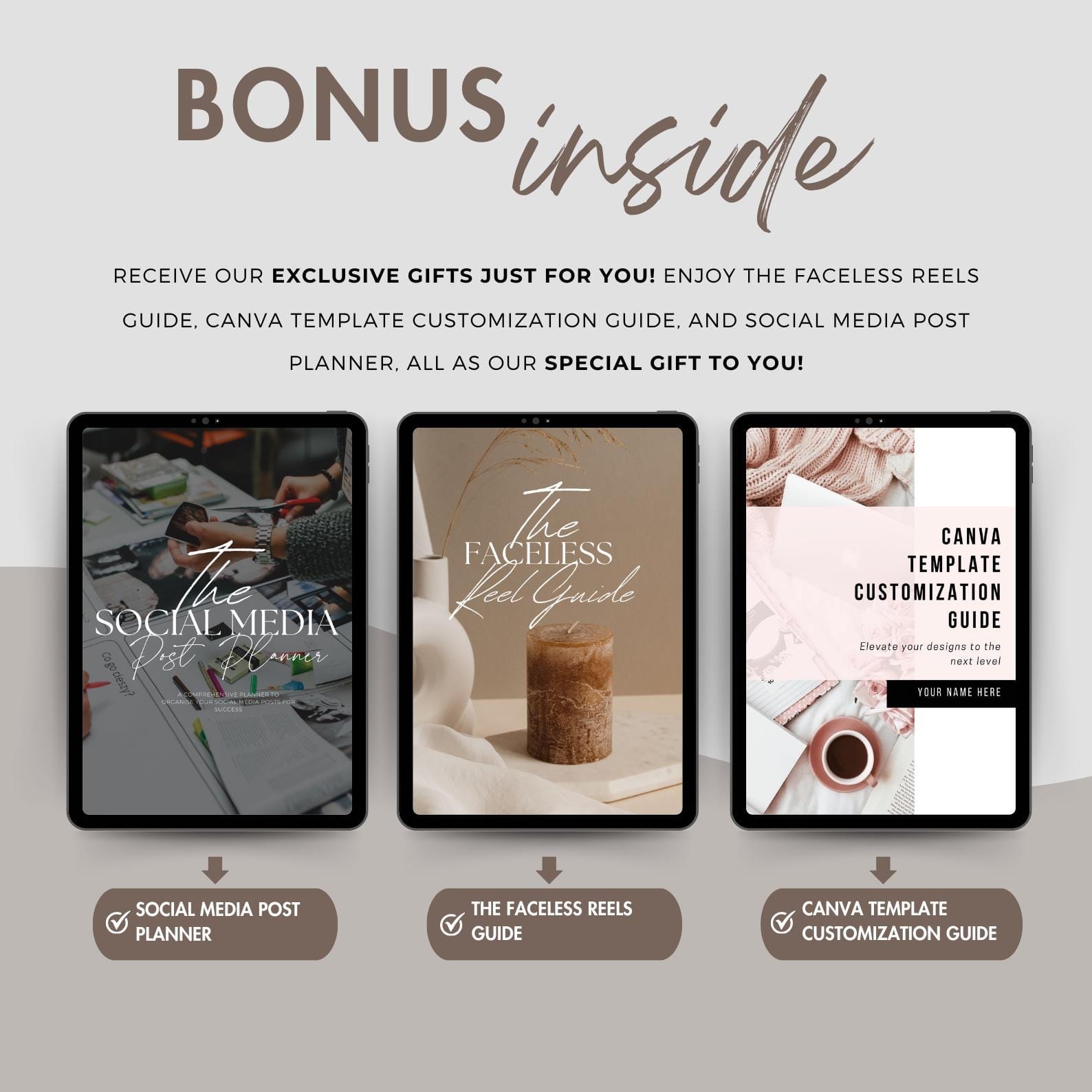 Faceless digital marketing videos for Instagram Reels and TikTok, customizable in Canva, ideal for boosting brand engagement.