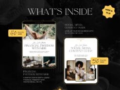 Faceless marketing course guides for Instagram, TikTok, and YouTube. Includes Canva templates with MRR and PLR for reselling and customization.