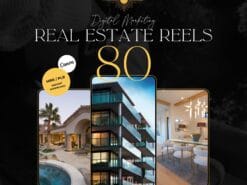 Luxury real estate Instagram reels for Canva templates, faceless realtor videos, and marketing tools with MRR and PLR.