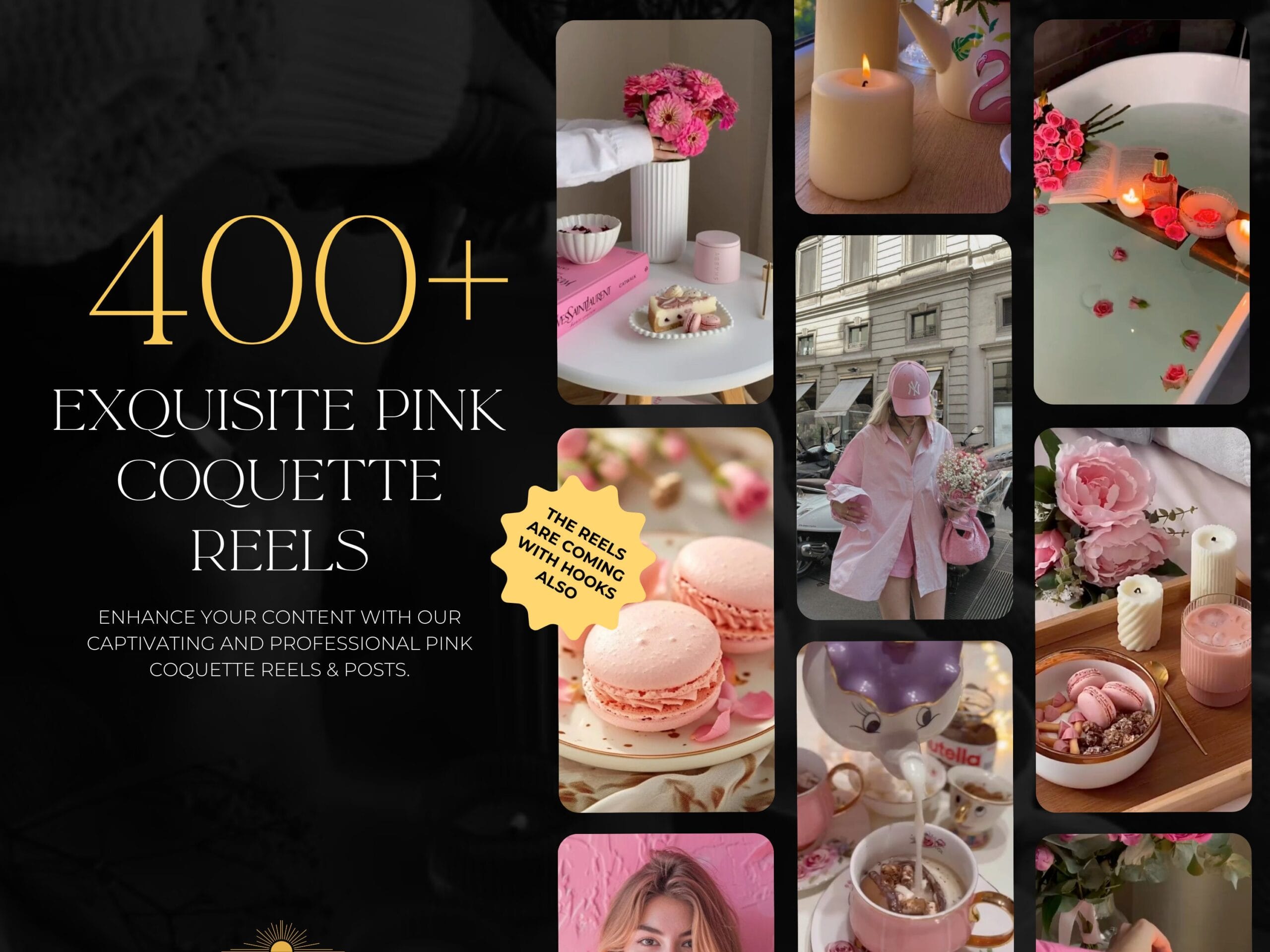 Coquette Aesthetic: 700+ Faceless Reels & Posts with MRR - Image 3