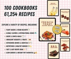 PLR Cookbooks Bundle - 100+ Digital Recipe Books for Resale