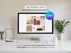 Editable matchbook template design customized in Canva, ideal for wall art or personalized photo keepsakes.