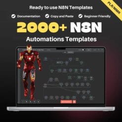 n8n AI automation pack with 2000+ ready-to-use workflows for sales, productivity, and digital business automation with PLRMRR rights.